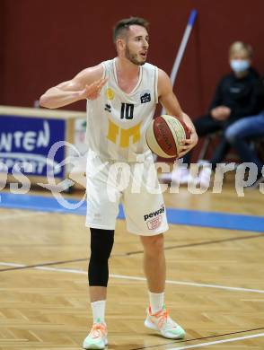 Basketball Zweite Liga 2020/2021. Grunddurchgang 3. Runde. Woerthersee Piraten gegen  RAIDERS Tirol. Martin Bajc (Piraten). Klagenfurt, am 10.10.2020.
Foto: Kuess
www.qspictures.net

---
pressefotos, pressefotografie, kuess, qs, qspictures, sport, bild, bilder, bilddatenbank