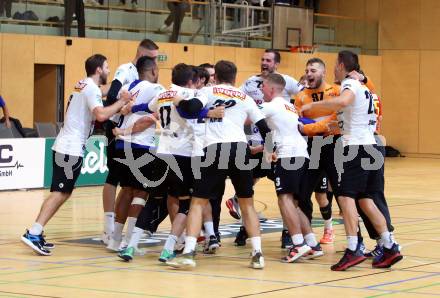 Handball. HLA. SC Kelag Ferlach gegen UHK Krems. Jubel (Ferlach). Ferlach, am 9.10.2020.
Foto: Kuess
---
pressefotos, pressefotografie, kuess, qs, qspictures, sport, bild, bilder, bilddatenbank
