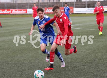 Fussball. 2. Klasse A. Spittal/Drau 1b gegen Ainet. Mike Ernst Oberschmied (Spittal),  Michael Andreas Ortner (Ainet). Spittal, 10.10.2020.
Foto: Kuess
---
pressefotos, pressefotografie, kuess, qs, qspictures, sport, bild, bilder, bilddatenbank