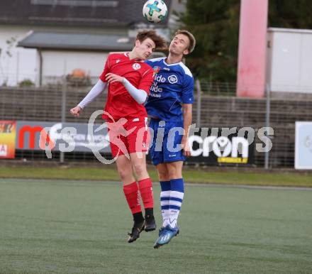 Fussball. 2. Klasse A. Spittal/Drau 1b gegen Ainet.  Kristijan Jelic
 (Spittal),  Marcel Josef Widner (Ainet). Spittal, 10.10.2020.
Foto: Kuess
---
pressefotos, pressefotografie, kuess, qs, qspictures, sport, bild, bilder, bilddatenbank