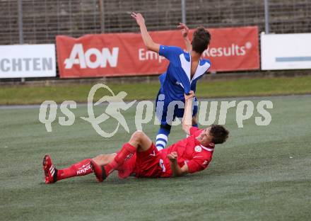 Fussball. 2. Klasse A. Spittal/Drau 1b gegen Ainet. Michael Fellner (Spittal),   Michael Andreas Ortner (Ainet). Spittal, 10.10.2020.
Foto: Kuess
---
pressefotos, pressefotografie, kuess, qs, qspictures, sport, bild, bilder, bilddatenbank