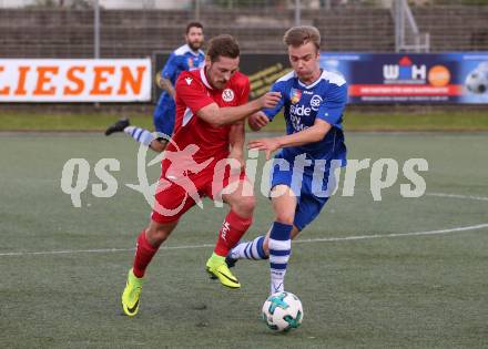 Fussball. 2. Klasse A. Spittal/Drau 1b gegen Ainet. Emanuel Salcher (Spittal),  Marcel Josef Widner (Ainet). Spittal, 10.10.2020.
Foto: Kuess
---
pressefotos, pressefotografie, kuess, qs, qspictures, sport, bild, bilder, bilddatenbank