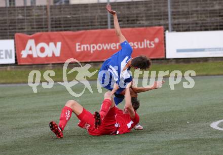 Fussball. 2. Klasse A. Spittal/Drau 1b gegen Ainet. Michael Fellner (Spittal),   Michael Andreas Ortner (Ainet). Spittal, 10.10.2020.
Foto: Kuess
---
pressefotos, pressefotografie, kuess, qs, qspictures, sport, bild, bilder, bilddatenbank