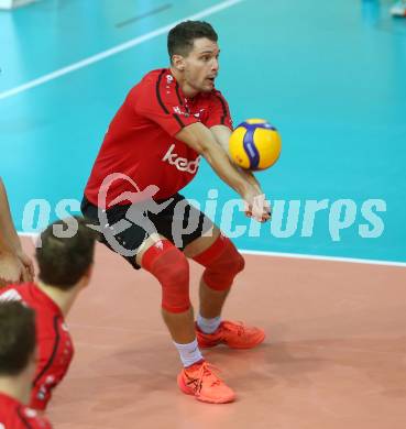 Volleyball Bundesliga. Woerthersee Loewen gegen UVC Ried. BALDAUF Simon (Woerthersee Loewen).  Klagenfurt, am 7.11.2020.
Foto: Kuess
---
pressefotos, pressefotografie, kuess, qs, qspictures, sport, bild, bilder, bilddatenbank
