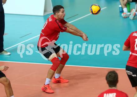 Volleyball Bundesliga. Woerthersee Loewen gegen UVC Ried. BALDAUF Simon (Woerthersee Loewen).  Klagenfurt, am 7.11.2020.
Foto: Kuess
---
pressefotos, pressefotografie, kuess, qs, qspictures, sport, bild, bilder, bilddatenbank