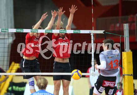 Volleyball Bundesliga. Woerthersee Loewen gegen UVC Ried. PETSCHNIG David Marius, FRIEDL Felix (Woerthersee Loewen).  Klagenfurt, am 7.11.2020.
Foto: Kuess
---
pressefotos, pressefotografie, kuess, qs, qspictures, sport, bild, bilder, bilddatenbank