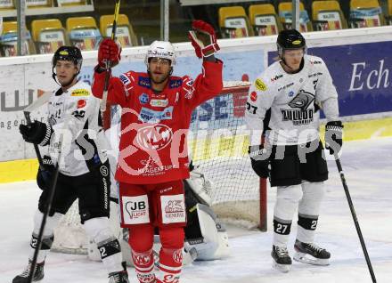 EBEL. Eishockey Bundesliga. KAC gegen	Dornbirn Bulldogs. Torjubel  Thomas Hundertpfund (KAC). Klagenfurt, am 9.11.2020.
Foto: Kuess
www.qspictures.net

---
pressefotos, pressefotografie, kuess, qs, qspictures, sport, bild, bilder, bilddatenbank