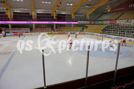 EBEL. Eishockey Bundesliga. KAC gegen	Dornbirn Bulldogs. Eishalle (KAC). Klagenfurt, am 9.11.2020.
Foto: Kuess
www.qspictures.net

---
pressefotos, pressefotografie, kuess, qs, qspictures, sport, bild, bilder, bilddatenbank