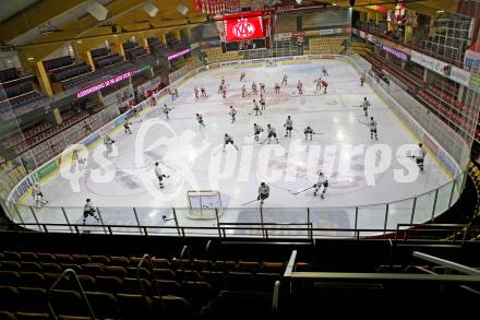 EBEL. Eishockey Bundesliga. KAC gegen	Dornbirn Bulldogs. Eishalle (KAC). Klagenfurt, am 9.11.2020.
Foto: Kuess
www.qspictures.net

---
pressefotos, pressefotografie, kuess, qs, qspictures, sport, bild, bilder, bilddatenbank