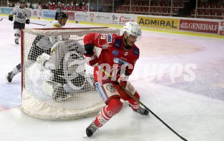 EBEL. Eishockey Bundesliga. KAC gegen	Dornbirn Bulldogs. Stefan Geier (KAC), Oestlund Oskar (Dornbirn). Klagenfurt, am 9.11.2020.
Foto: Kuess
www.qspictures.net

---
pressefotos, pressefotografie, kuess, qs, qspictures, sport, bild, bilder, bilddatenbank