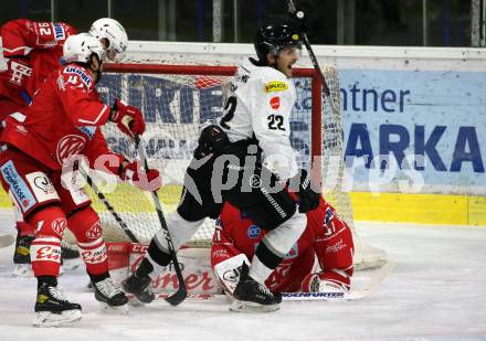 EBEL. Eishockey Bundesliga. KAC gegen	Dornbirn Bulldogs.  Torjubel  Andrew Michael Yogan (Dornbirn). Klagenfurt, am 9.11.2020.
Foto: Kuess
www.qspictures.net

---
pressefotos, pressefotografie, kuess, qs, qspictures, sport, bild, bilder, bilddatenbank