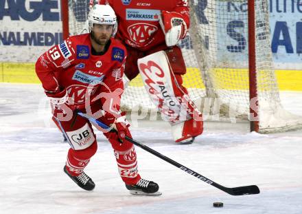 EBEL. Eishockey Bundesliga. KAC gegen	Dornbirn Bulldogs. Fredrik Eriksson (KAC). Klagenfurt, am 9.11.2020.
Foto: Kuess
www.qspictures.net

---
pressefotos, pressefotografie, kuess, qs, qspictures, sport, bild, bilder, bilddatenbank