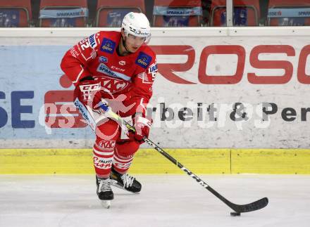 EBEL. Eishockey Bundesliga. KAC gegen	Dornbirn Bulldogs. Clemens Unterweger (KAC). Klagenfurt, am 9.11.2020.
Foto: Kuess
www.qspictures.net

---
pressefotos, pressefotografie, kuess, qs, qspictures, sport, bild, bilder, bilddatenbank