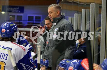EBEL. Eishockey Bundesliga. VSV gegen Dornbirn Bulldogs. Trainer Dan Ceman  (VSV). Villach, am 10.11.2020.
Foto: Kuess
www.qspictures.net
---
pressefotos, pressefotografie, kuess, qs, qspictures, sport, bild, bilder, bilddatenbank