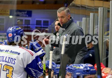 EBEL. Eishockey Bundesliga. VSV gegen Dornbirn Bulldogs. Trainer Dan Ceman  (VSV). Villach, am 10.11.2020.
Foto: Kuess
www.qspictures.net
---
pressefotos, pressefotografie, kuess, qs, qspictures, sport, bild, bilder, bilddatenbank