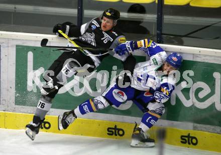 EBEL. Eishockey Bundesliga. VSV gegen Dornbirn Bulldogs.  Daniel Wachter,  (VSV), Sam Antonitsch (Dornbirn). Villach, am 10.11.2020.
Foto: Kuess
www.qspictures.net
---
pressefotos, pressefotografie, kuess, qs, qspictures, sport, bild, bilder, bilddatenbank