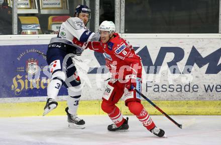 EBEL. Eishockey Bundesliga. KAC gegen	Hydro Fehervar AV 19. Nicholas Eric Petersen,  (KAC), Aron Sandor Reisz (Alba Volan). Klagenfurt, am 12.11.2020.
Foto: Kuess
www.qspictures.net

---
pressefotos, pressefotografie, kuess, qs, qspictures, sport, bild, bilder, bilddatenbank