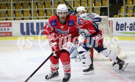 EBEL. Eishockey Bundesliga. KAC gegen	Hydro Fehervar AV 19. Manuel Ganahl (KAC). Klagenfurt, am 12.11.2020.
Foto: Kuess
www.qspictures.net

---
pressefotos, pressefotografie, kuess, qs, qspictures, sport, bild, bilder, bilddatenbank