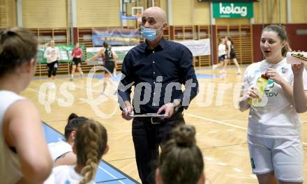 Basketball Damen Superliga 2020/2021. Grunddurchgang 5. Runde.  KOS Celovec Damen gegen Vienna United PSV Capricorns. Trainer Dragan Sliskovic (KOS Celovec),  (Vienna). Klagenfurt, am 14.11.2020.
Foto: Kuess
www.qspictures.net

---
pressefotos, pressefotografie, kuess, qs, qspictures, sport, bild, bilder, bilddatenbank
