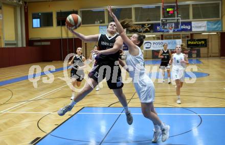 Basketball Damen Superliga 2020/2021. Grunddurchgang 5. Runde.  KOS Celovec Damen gegen Vienna United PSV Capricorns. Alina Seher,  (KOS Celovec), Agueda Trujillo (Vienna). Klagenfurt, am 14.11.2020.
Foto: Kuess
www.qspictures.net

---
pressefotos, pressefotografie, kuess, qs, qspictures, sport, bild, bilder, bilddatenbank