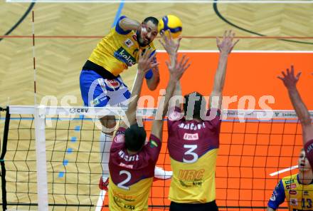 Volleyball. CEV Cup. SK Zadruga Aich/Dob gegen VK Dukla Liberec (CZE).   De Souza Maciel Daniel (Aich/Dob). Bleiburg, am 18.11.2020.
Foto: Kuess
www.qspictures.net
---
pressefotos, pressefotografie, kuess, qs, qspictures, sport, bild, bilder, bilddatenbank