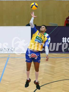 Volleyball. CEV Cup. SK Zadruga Aich/Dob gegen VK Dukla Liberec (CZE).  Miranda De Alcantara Victor Hugo (Aich/Dob). Bleiburg, am 18.11.2020.
Foto: Kuess
www.qspictures.net
---
pressefotos, pressefotografie, kuess, qs, qspictures, sport, bild, bilder, bilddatenbank