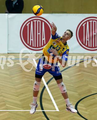 Volleyball. CEV Cup. SK Zadruga Aich/Dob gegen VK Dukla Liberec (CZE). Blazej Podlesny  (Aich/Dob). Bleiburg, am 18.11.2020.
Foto: Kuess
www.qspictures.net
---
pressefotos, pressefotografie, kuess, qs, qspictures, sport, bild, bilder, bilddatenbank