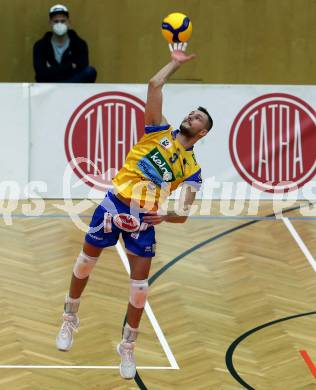 Volleyball. CEV Cup. SK Zadruga Aich/Dob gegen VK Dukla Liberec (CZE).   Konrad Formela (Aich/Dob). Bleiburg, am 18.11.2020.
Foto: Kuess
www.qspictures.net
---
pressefotos, pressefotografie, kuess, qs, qspictures, sport, bild, bilder, bilddatenbank