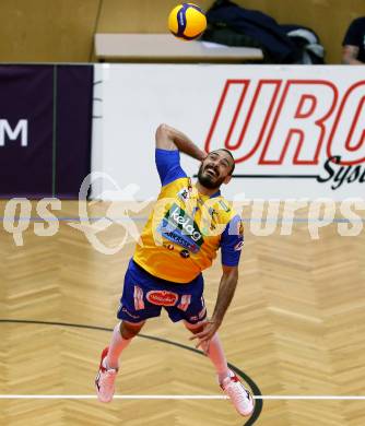 Volleyball. CEV Cup. SK Zadruga Aich/Dob gegen VK Dukla Liberec (CZE).   De Souza Maciel Daniel (Aich/Dob). Bleiburg, am 18.11.2020.
Foto: Kuess
www.qspictures.net
---
pressefotos, pressefotografie, kuess, qs, qspictures, sport, bild, bilder, bilddatenbank