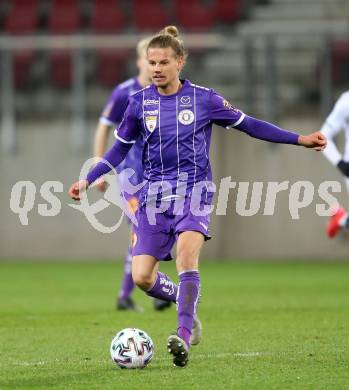 Fussball 2. Liga. SK Austria Klagenfurt gegen FC Wacker Innsbruck.  Patrick Greil (Klagenfurt). Klagenfurt, am 20.11.2020.
Foto: Kuess
www.qspictures.net
---
pressefotos, pressefotografie, kuess, qs, qspictures, sport, bild, bilder, bilddatenbank