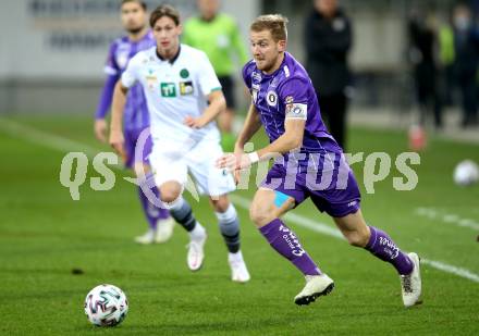 Fussball 2. Liga. SK Austria Klagenfurt gegen FC Wacker Innsbruck.   Markus Rusek (Klagenfurt). Klagenfurt, am 20.11.2020.
Foto: Kuess
www.qspictures.net
---
pressefotos, pressefotografie, kuess, qs, qspictures, sport, bild, bilder, bilddatenbank