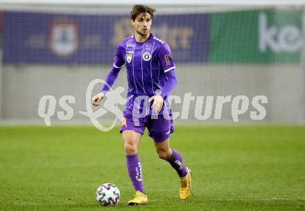 Fussball 2. Liga. SK Austria Klagenfurt gegen FC Wacker Innsbruck.  Thorsten Mahrer (Klagenfurt). Klagenfurt, am 20.11.2020.
Foto: Kuess
www.qspictures.net
---
pressefotos, pressefotografie, kuess, qs, qspictures, sport, bild, bilder, bilddatenbank