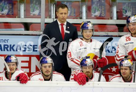 EBEL. Eishockey Bundesliga. KAC gegen	EC Red Bull Salzburg. Trainer Matt McIlvane  (Salzburg). Klagenfurt, am 22.11.2020.
Foto: Kuess
www.qspictures.net

---
pressefotos, pressefotografie, kuess, qs, qspictures, sport, bild, bilder, bilddatenbank