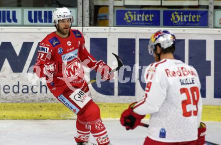 EBEL. Eishockey Bundesliga. KAC gegen	EC Red Bull Salzburg. Torjubel Thomas Hundertpfund (KAC). Klagenfurt, am 22.11.2020.
Foto: Kuess
www.qspictures.net

---
pressefotos, pressefotografie, kuess, qs, qspictures, sport, bild, bilder, bilddatenbank