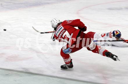 EBEL. Eishockey Bundesliga. KAC gegen	EC Red Bull Salzburg. Manuel Ganahl,  (KAC),  Layne Viveiros (Salzburg). Klagenfurt, am 22.11.2020.
Foto: Kuess
www.qspictures.net

---
pressefotos, pressefotografie, kuess, qs, qspictures, sport, bild, bilder, bilddatenbank