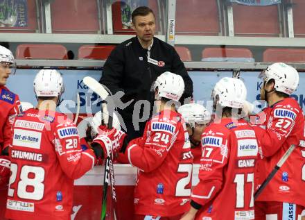 EBEL. Eishockey Bundesliga. KAC gegen	EC Red Bull Salzburg. Co-Trainer Juha Vuori (KAC). Klagenfurt, am 22.11.2020.
Foto: Kuess
www.qspictures.net

---
pressefotos, pressefotografie, kuess, qs, qspictures, sport, bild, bilder, bilddatenbank