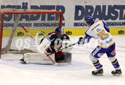 EBEL. Eishockey Bundesliga. VSV gegen EC Red Bull Salzburg. Sahir Gill, Jean   (VSV), Philippe Lamoureux (Salzburg). Villach, am 25.11.2020.
Foto: Kuess
www.qspictures.net
---
pressefotos, pressefotografie, kuess, qs, qspictures, sport, bild, bilder, bilddatenbank