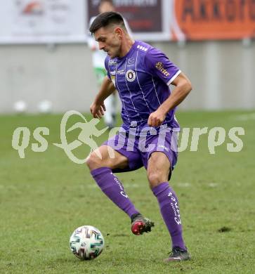 Fussball 2. Liga. SK Austria Klagenfurt gegen  SC Austria Lustenau.  Darijo Pecirep (Klagenfurt). Klagenfurt, am 29.11.2020.
Foto: Kuess
www.qspictures.net
---
pressefotos, pressefotografie, kuess, qs, qspictures, sport, bild, bilder, bilddatenbank