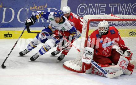 EBEL. Eishockey Bundesliga. VSV gegen KAC.  Michael Raffl, (VSV), Rok Ticar, David Madlener  (KAC). Villach, am 1.12.2020.
Foto: Kuess
www.qspictures.net
---
pressefotos, pressefotografie, kuess, qs, qspictures, sport, bild, bilder, bilddatenbank