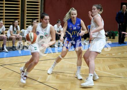Basketball Damen Superliga 2020/2021. Grunddurchgang 7. Runde.  KOS Celovec Damen gegen DBB LZ OOE. Patricia Struhar, Nikolina Sofric (KOS Celovec), Sonja Andjelkovic  (OOE). Klagenfurt, am 5.12.2020.
Foto: Kuess
www.qspictures.net

---
pressefotos, pressefotografie, kuess, qs, qspictures, sport, bild, bilder, bilddatenbank