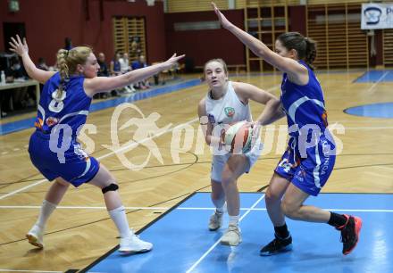Basketball Damen Superliga 2020/2021. Grunddurchgang 7. Runde.  KOS Celovec Damen gegen DBB LZ OOE. Monika Ristic (KOS Celovec), Sara Milovanovic, Marlies Kolin  (OOE). Klagenfurt, am 5.12.2020.
Foto: Kuess
www.qspictures.net

---
pressefotos, pressefotografie, kuess, qs, qspictures, sport, bild, bilder, bilddatenbank