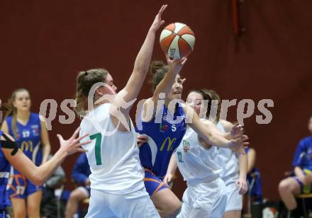 Basketball Damen Superliga 2020/2021. Grunddurchgang 7. Runde.  KOS Celovec Damen gegen DBB LZ OOE. Nikolina Sofric (KOS Celovec), Machhadie Mouslmani Viaplana  (OOE). Klagenfurt, am 5.12.2020.
Foto: Kuess
www.qspictures.net

---
pressefotos, pressefotografie, kuess, qs, qspictures, sport, bild, bilder, bilddatenbank