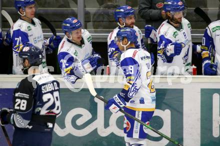 EBEL. Eishockey Bundesliga. VSV gegen Hydro Fehervar AV 19.  Torjubel Sahir Gill (VSV). Villach, am 10.12.2020.
Foto: Kuess
www.qspictures.net
---
pressefotos, pressefotografie, kuess, qs, qspictures, sport, bild, bilder, bilddatenbank