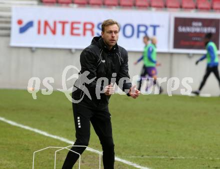 Fussball 2. Liga. SK Austria Klagenfurt gegen  FC Liefering.  Co-Trainer Martin Lassnig (Klagenfurt), (Liefering). Klagenfurt, am 13.12.2020.
Foto: Kuess
www.qspictures.net
---
pressefotos, pressefotografie, kuess, qs, qspictures, sport, bild, bilder, bilddatenbank