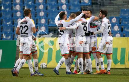 Fussball. Bundesliga. RZ Pellets WAC gegen FK Austria Wien. Torjubel  Eliel Peretz  (WAC). Wolfsberg, am 13.12.2020.
Foto: Kuess
www.qspictures.net

---
pressefotos, pressefotografie, kuess, qs, qspictures, sport, bild, bilder, bilddatenbank