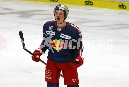 EBEL. Eishockey Bundesliga. VSV gegen EC Red Bull Salzburg.  Torjubel Justin Schuetz  (Salzburg). Villach, am 18.12.2020.
Foto: Kuess
www.qspictures.net
---
pressefotos, pressefotografie, kuess, qs, qspictures, sport, bild, bilder, bilddatenbank