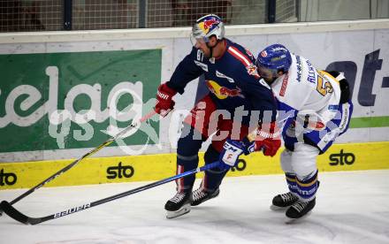 EBEL. Eishockey Bundesliga. VSV gegen EC Red Bull Salzburg.  Frederik Allard,  (VSV), David McIntyre (Salzburg). Villach, am 18.12.2020.
Foto: Kuess
www.qspictures.net
---
pressefotos, pressefotografie, kuess, qs, qspictures, sport, bild, bilder, bilddatenbank