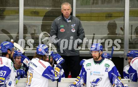 EBEL. Eishockey Bundesliga. VSV gegen EC Red Bull Salzburg. Trainer Rob Daum  (VSV). Villach, am 18.12.2020.
Foto: Kuess
www.qspictures.net
---
pressefotos, pressefotografie, kuess, qs, qspictures, sport, bild, bilder, bilddatenbank