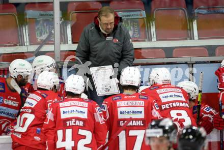 EBEL. Eishockey Bundesliga. KAC gegen	HC TIWAG Innsbruck. Trainer Petri Matikainen (KAC). Klagenfurt, am 20.12.2020.
Foto: Kuess
www.qspictures.net

---
pressefotos, pressefotografie, kuess, qs, qspictures, sport, bild, bilder, bilddatenbank