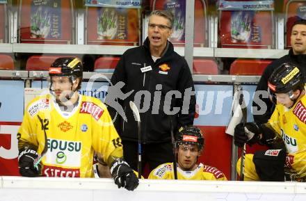 EBEL. Eishockey Bundesliga. KAC gegen	spusu Vienna Capitals.  Trainer Dave Cameron (Vienna Capitals). Klagenfurt, am 22.12.2020.
Foto: Kuess
www.qspictures.net

---
pressefotos, pressefotografie, kuess, qs, qspictures, sport, bild, bilder, bilddatenbank